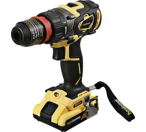 Аккумуляторная дрель-шуруповерт Hanskonner HCD1865BLC, 18 В, 280 Нм, 2,4 А·ч  детальное изображение - 6