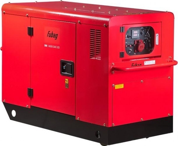 Генератор дизельный с воздушным охлаждением FUBAG DS 14000 DAC ES 431746, в кожухе, 10 кВт, Красный детальное изображение - 1