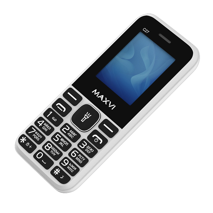 Мобильный телефон MAXVI C27, 32 Мб, Белый, Dual micro-SIM детальное изображение - 6