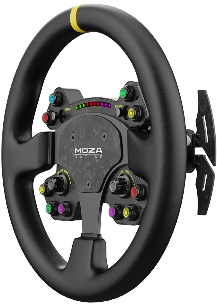 Рулевое колесо MOZA RS V2 Steering Wheel Leather RS25, Черный детальное изображение - 4