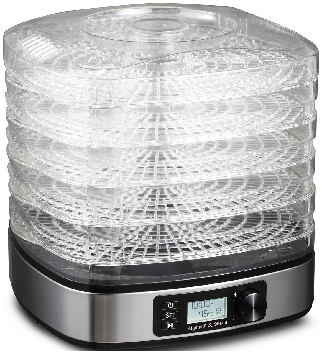 Сушилка для овощей Zigmund & Shtain ZFD-410, 400 Вт, Серебристый детальное изображение - 1