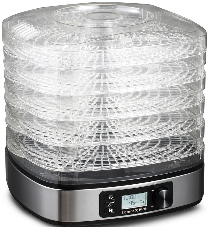 Сушилка для овощей Zigmund & Shtain ZFD-410, 400 Вт, Серебристый №1