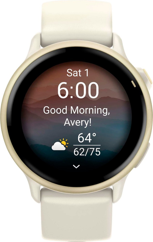 Умные часы Garmin Vivoactive 6 42 мм, Лунно-золотистый с ремешком цвета слоновой кости №6