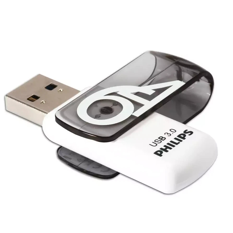 USB Flash накопитель Philips VIVID3.0 64 ГБ, белый детальное изображение - 1