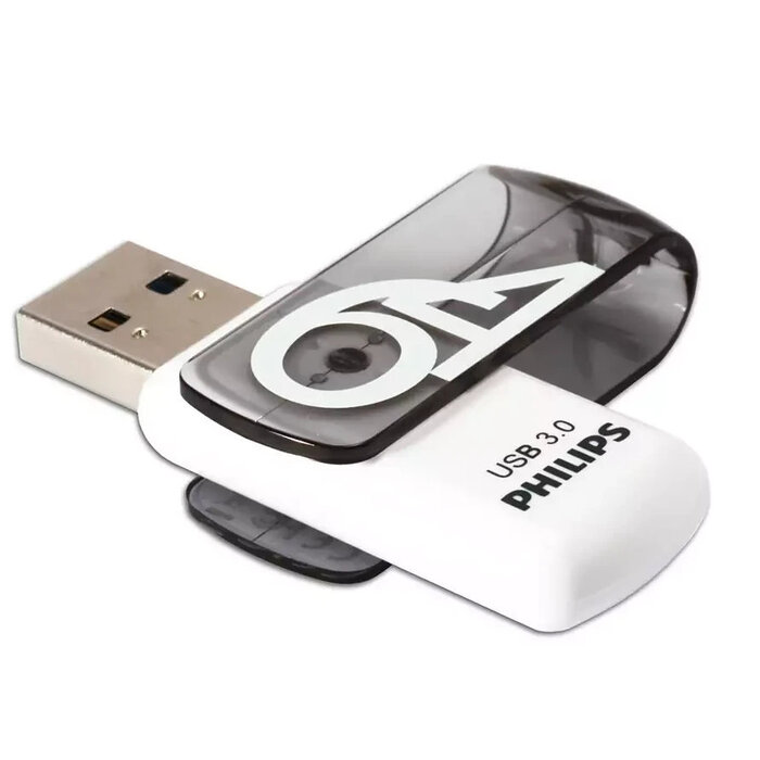 USB Flash накопитель Philips VIVID3.0 64 ГБ, белый №1
