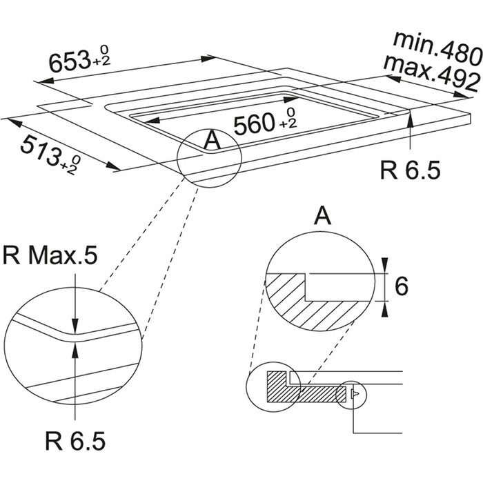 Индукционная варочная панель Franke FSM 654 I BK, Черный №3