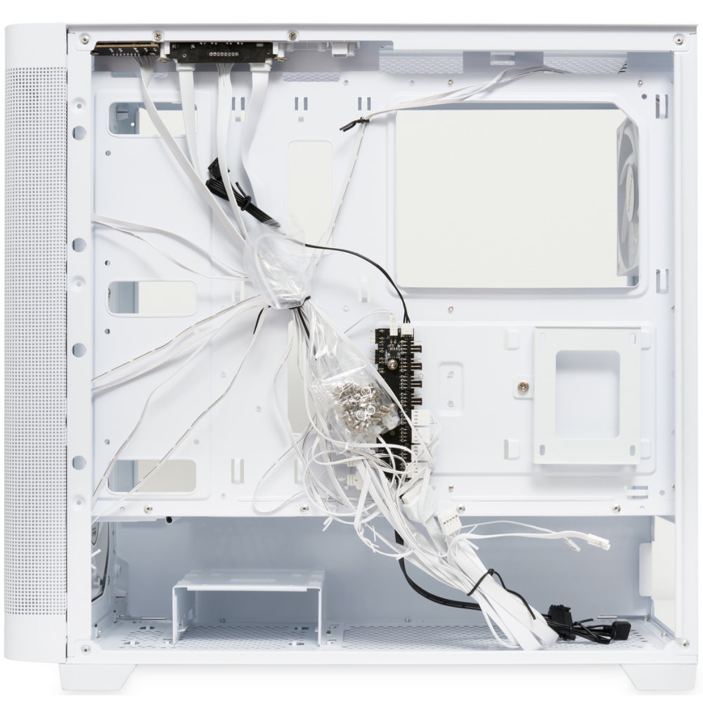 Корпус HSPD M740-TGWH-ARGB, Белый детальное изображение - 6