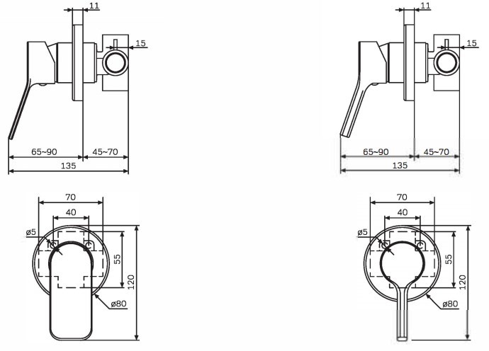 Смеситель AM-PM X-Joy F40H85A00 детальное изображение - 6