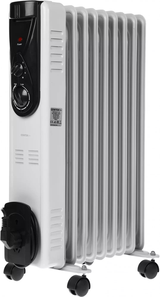 Масляный радиатор Centek CT-6201, Белый №2