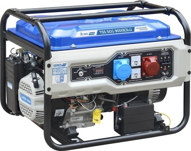 Генератор бензиновый ТСС SGG 9000E3LU 190052, 8 кВт, Синий детальное изображение - 3