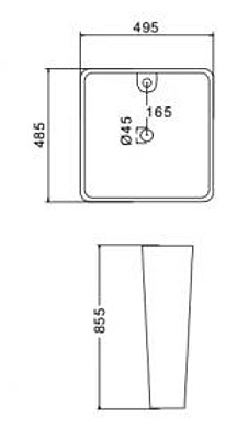 Умывальник Gappo GT601  детальное изображение - 2