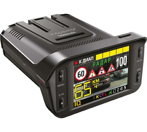 Автомобильный видеорегистратор с радар-детектором INSPECTOR Barracuda, 1920x1080 Full HD dpi, MicroSD, 256 ГБ, Черный детальное изображение - 1