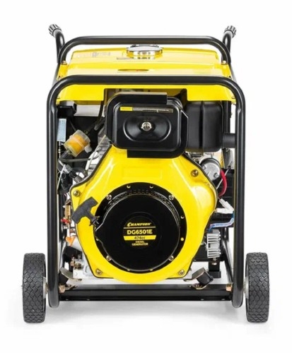 Генератор дизельный с воздушным охлаждением CHAMPION DG6501E, открытый, 5 кВт, Желтый детальное изображение - 10