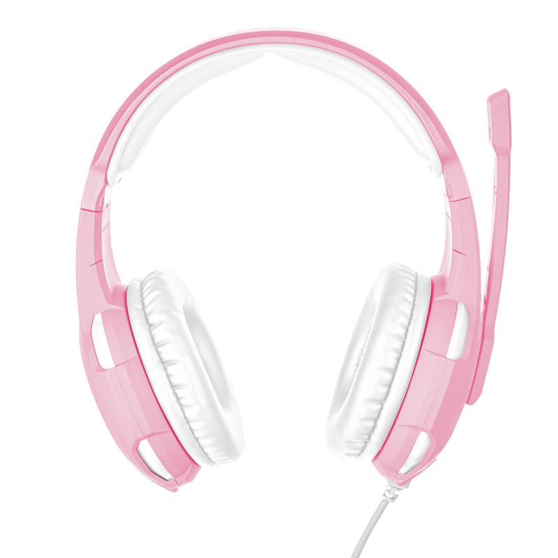 Проводные наушники Trust GXT 310 Gaming Headset, Розовый детальное изображение - 4