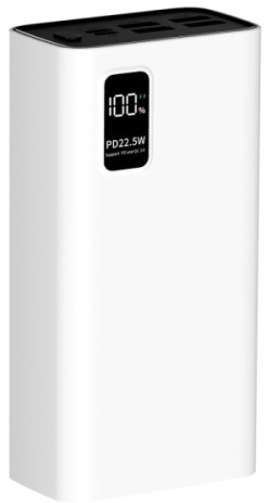 Внешний аккумулятор PERO PB07 (PB07WH), 30000 мАч, Белый детальное изображение - 3