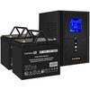 ИБП ExeGate SineTower SZ-1500.LCD.AVR.2SH.1C13.USB + 2x DT 1275 (75Ач) вариант - 1