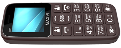 Мобильный телефон MAXVI B110, 32 Мб, Коричневый, Dual mini-SIM детальное изображение - 2