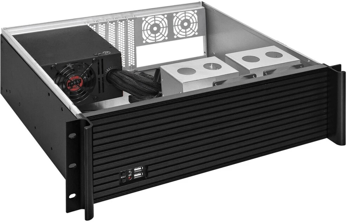 Серверный корпус ExeGate Pro 3U390-11/1100RADS, 1100 Вт, Черный №2