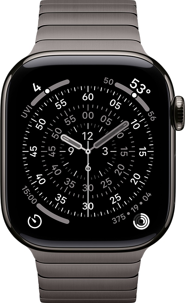 Умные часы Apple Watch Series 11 42 мм, Slate Titanium Case with Slate Link Bracelet, GPS + Cellular, Черный детальное изображение - 2