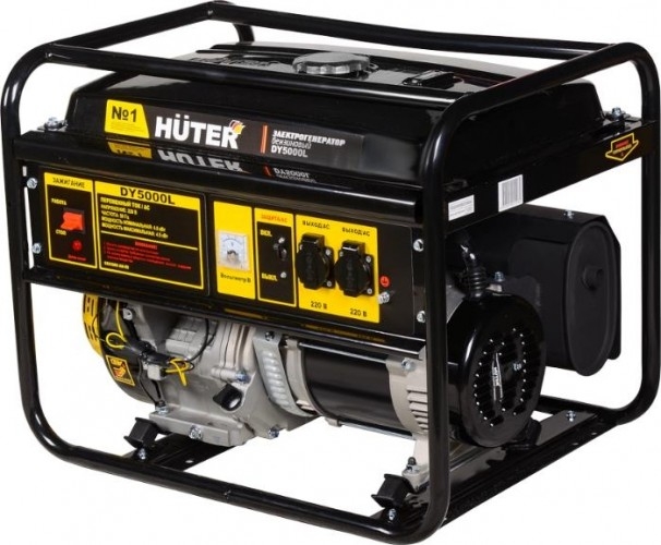 Генератор бензиновый HUTER DY5000L 64/1/5, 4 кВт, Черный детальное изображение - 1