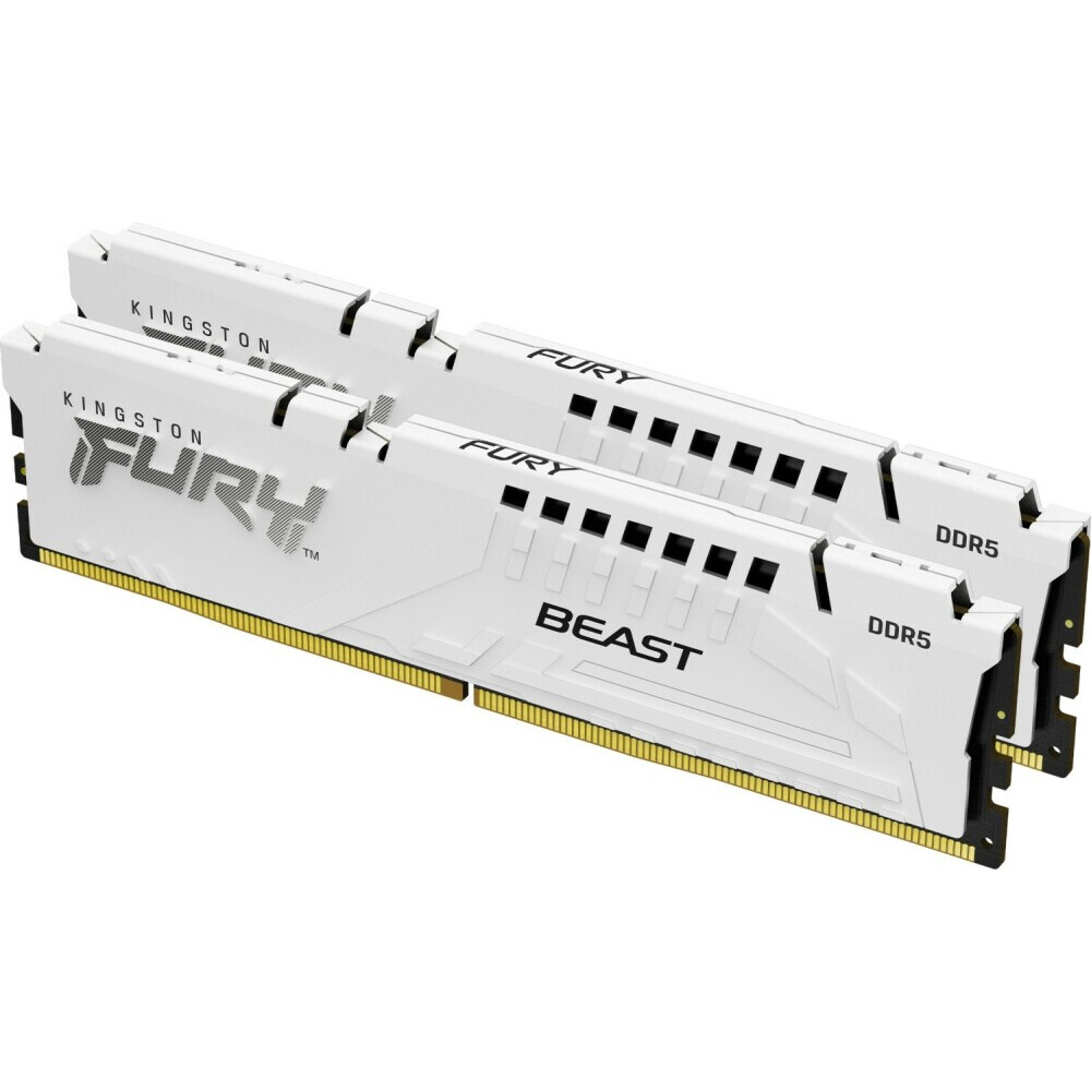 Оперативная память Kingston Fury Beast White DDR5 5200MHz, KF552C40BWK2-64, 2x32 Гб KIT, 64 Гб детальное изображение - 2