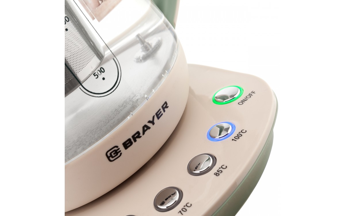 Электрический чайник Brayer BR1015 1.5 л, Бежевый детальное изображение - 2