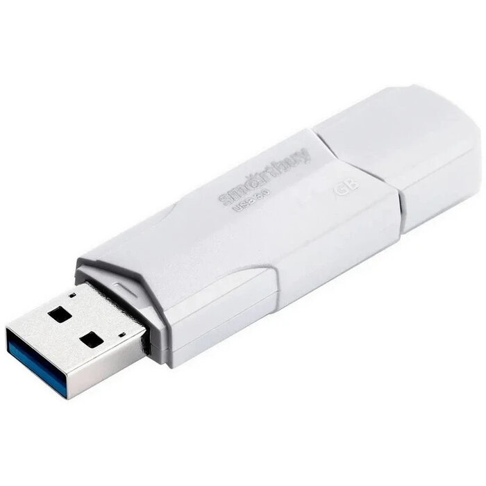 USB Flash накопитель SmartBuy  (SB128 ГБCLU-W3) 128 ГБ, белый №1