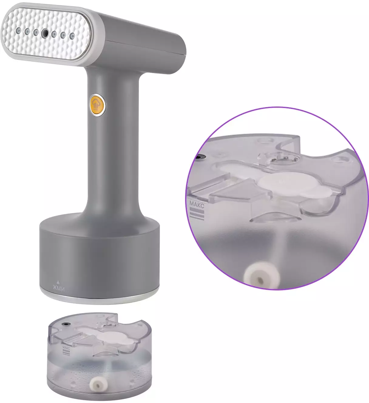 Отпариватель Kitfort КТ-9154, Серый детальное изображение - 2