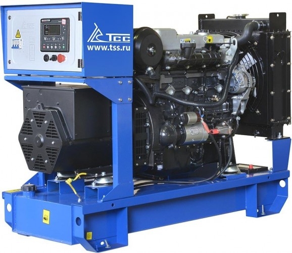 Генератор дизельный ТСС АД-25С-Т400-1РМ7 (TWC 35TS) 036142, открытый, 25 кВт, Синий детальное изображение - 1