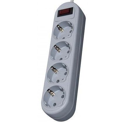 Сетевой фильтр Defender ES Lite Grey 1.8 м, Серый детальное изображение - 2