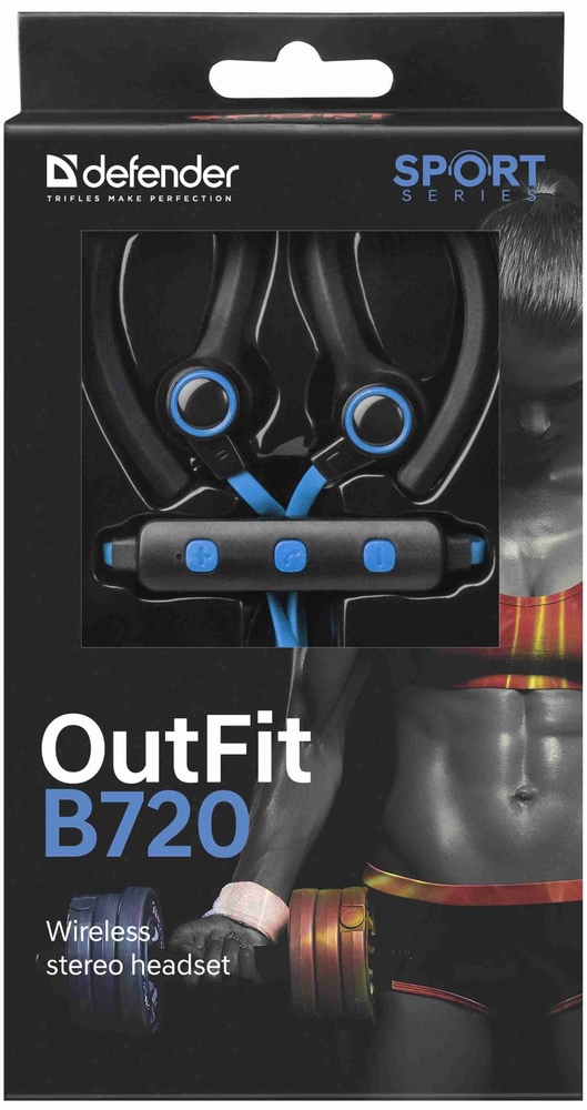 Беспроводные наушники Defender OutFit B720, Синий №3