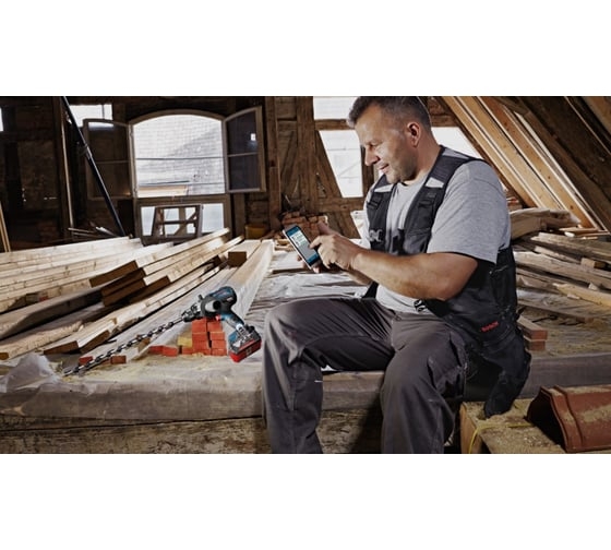 Аккумуляторная дрель-шуруповерт Bosch GSR 18V-110 C, 18 В, 110 Нм, 5 А·ч, 06019G010C детальное изображение - 3