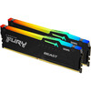Оперативная память Kingston Fury Beast Black RGB DDR5 5200MHz, KF552C36BBEAK2-16, 2x8 Гб KIT, 16 Гб вариант - 2