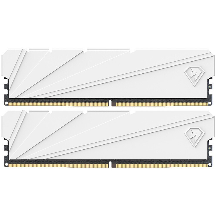 Оперативная память Netac Shadow S White DDR4 3600MHz, NTSSD4P36DP-16W, 2x8 Гб KIT, 16 Гб детальное изображение - 1
