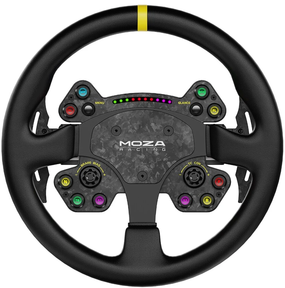 Рулевое колесо MOZA RS V2 Steering Wheel Leather RS25, Черный детальное изображение - 1