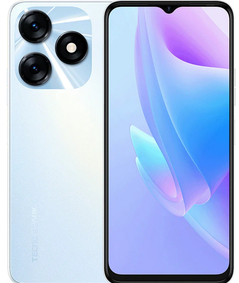 Смартфон Tecno SPARK 10 4/128 Гб, Белый, 2 nano SIM детальное изображение - 1