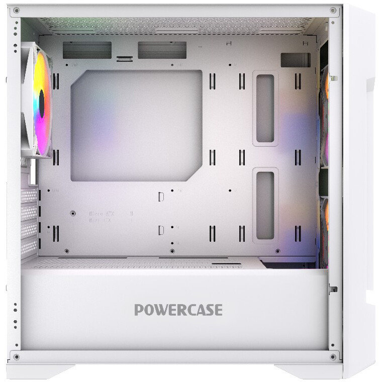 Корпус Powercase Mistral Micro X3W ARGB, Белый детальное изображение - 4