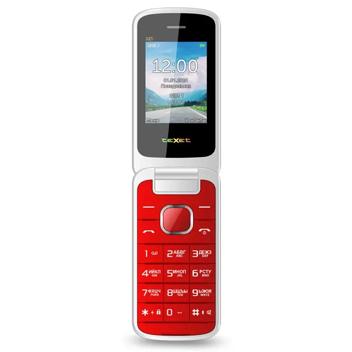 Мобильный телефон Texet TM-325, 32 Мб, Красный, Dual micro-SIM №6