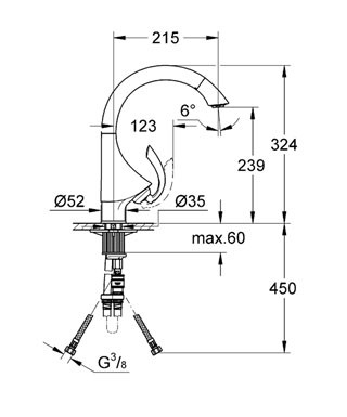 Смеситель Grohe K4 33786000 детальное изображение - 2