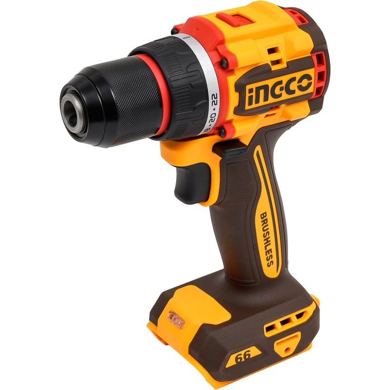 Аккумуляторная дрель-шуруповерт INGCO INDUSTRIAL CDLI206681, 20 В, 66 Нм, б/а  детальное изображение - 1