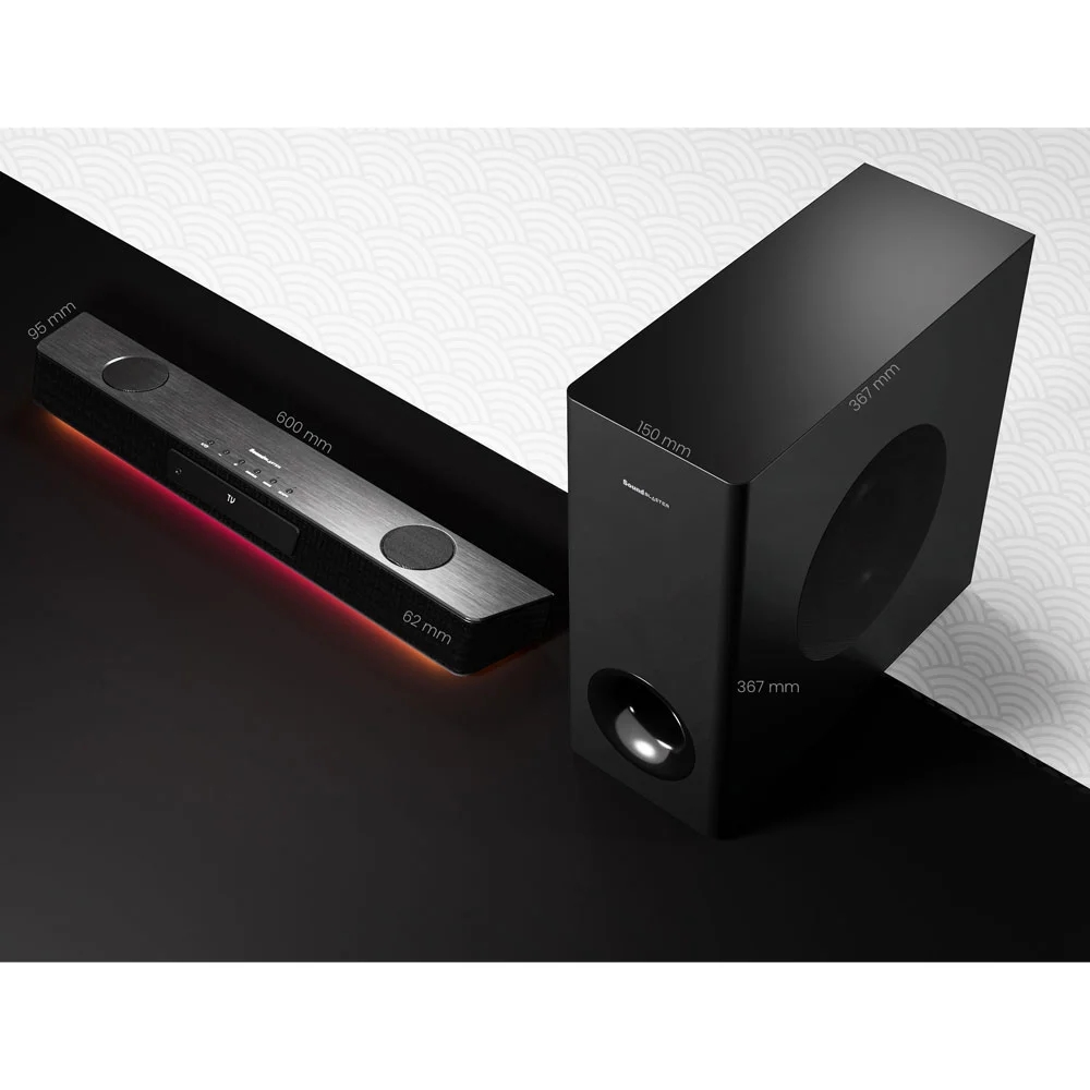 Саундбар Creative Sound Blaster Katana V2, Черный детальное изображение - 9