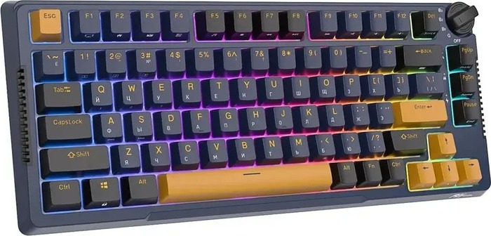 Клавиатура Royal Kludge RK-H81 Star Night, Sky Cyan Switch, Синий №2