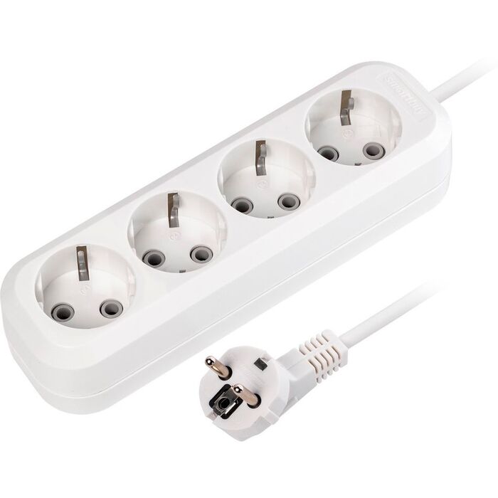 Сетевой удлинитель SmartBuy SBE-16-4-07-Z, 7 м, Белый №1