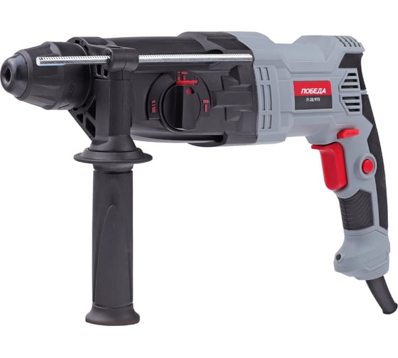 Перфоратор ПОБЕДА П-28 975 SDS+ 975 макс диаметр бурения 28 мм, дополнительная рукоятка глубиномер, кейс 140300985, 975 Вт, 3 Дж, 0-5300 уд/мин детальное изображение - 1