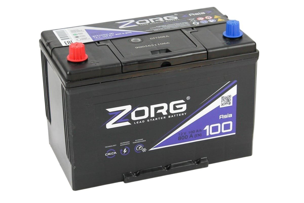Аккумулятор ZORG 6СТ-100.1 (D31R), Прямая Полярность, 100 А*ч детальное изображение - 1