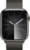 Умные часы Apple Watch Series 9 Graphite Stainless Steel Case, Black Milanese Loop 45 мм, Графитовый вариант - 2
