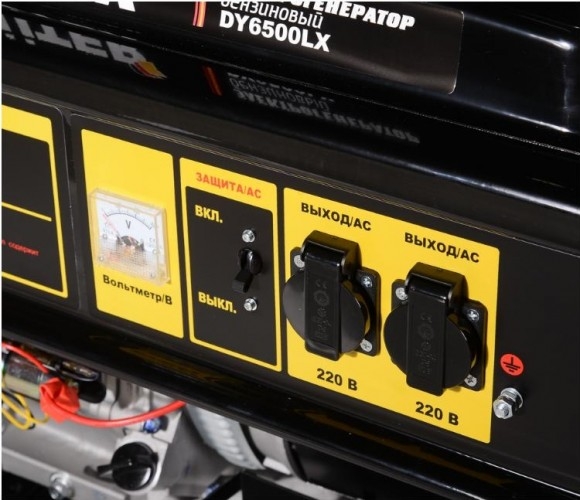 Генератор бензиновый HUTER DY6500LX 64/1/7, 5 кВт, Черный детальное изображение - 6