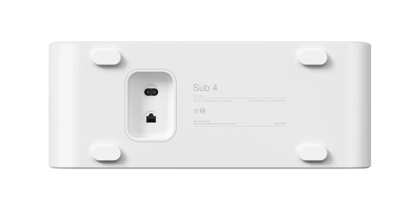Сабвуферы Sonos Sub Gen 4, Белый детальное изображение - 4