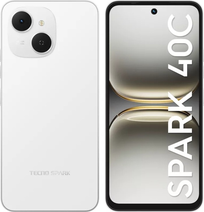 Смартфон Tecno Spark 40C 8/128 Гб, Белый, Dual nano-SIM №1