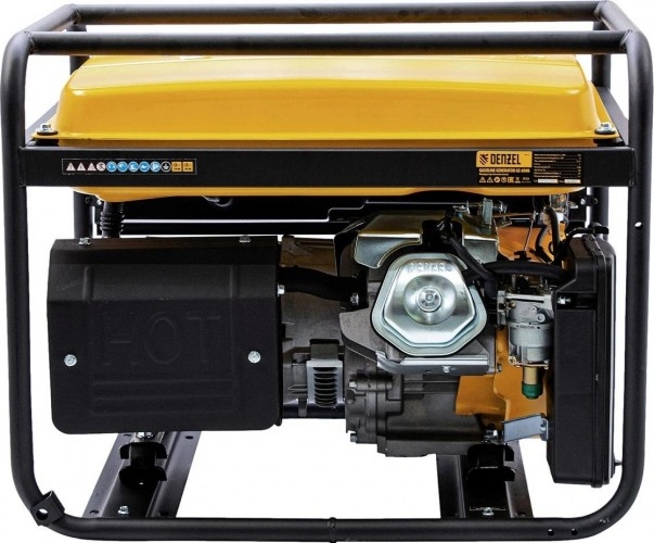 Генератор бензиновый Denzel GE 6900 94637, 5 кВт, Желтый детальное изображение - 3